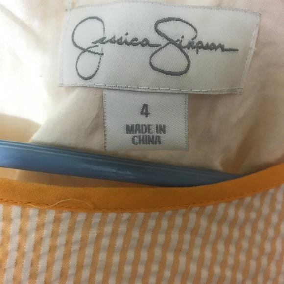 JESSICA SIMPSON SEERSUCKER DRESS (I FREE SHIP) - Picture 3 of 3